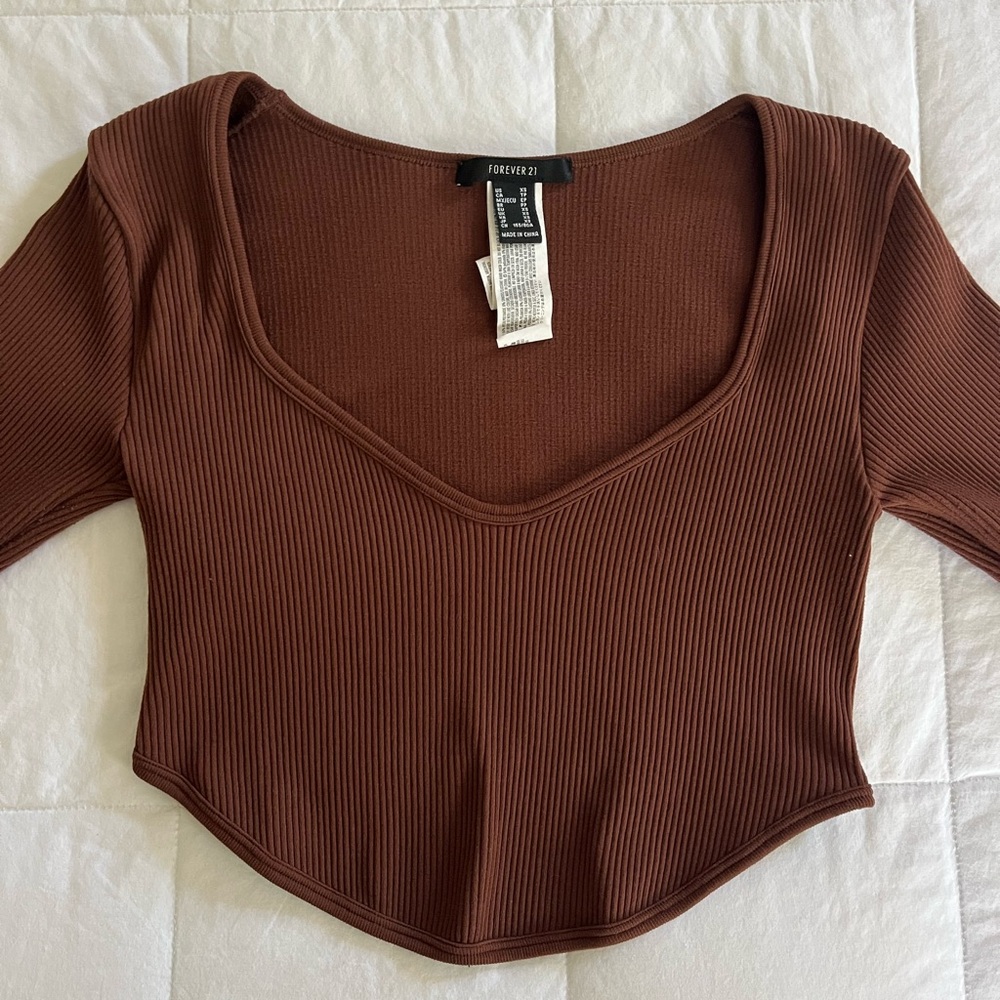 ribbed forever21 long sleeve